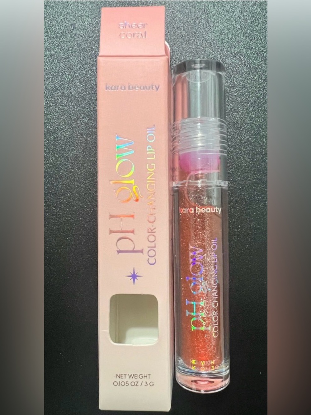 PH Glow Color-Changing Lip Oil — Kara Beauty Sheer Coral